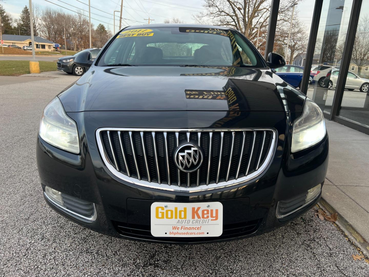 2011 Carbon Black Metalli Buick Regal CXL - 6XL (W04GU5GC6B1) with an 2.4L L4 DOHC 16V engine, 6-Speed Automatic transmission, located at 1633 W Kimberly, Davenport, IA, 52806, (563) 323-5341, 41.559456, -90.598732 - Photo#2